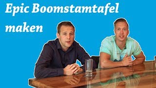 Epoxy boomstamtafel maken  DIY Epoxy tafel maken [upl. by Anselm]