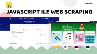 Javascript ile Farklı Siteden Veri Çekmek  Web Scraping [upl. by Sibie578]