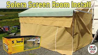 LCI Solera RV Awning Screen Room Installation [upl. by Langham386]