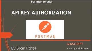 Postman Tutorial  API Key Authorization in Postman [upl. by Damahom]