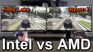 Intel vs AMD 2017  SidebySide Comparison [upl. by Ayota]