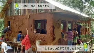 Bioconstrucción casa de barro [upl. by Mellisa]