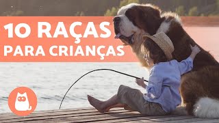 10 melhores RAÇAS DE CACHORROS PARA CRIANÇAS 🐶👧🏼 [upl. by Aicek]