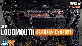 19992004 Mustang GT Mach 1 SLP Loudmouth CatBack Exhaust Sound Clip amp Install [upl. by Nosyarg]