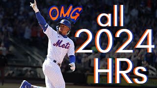 Francisco Lindor 2024 Home Runs [upl. by Nanreik]