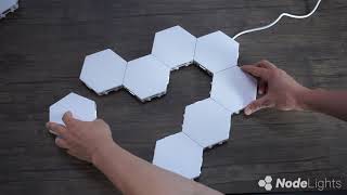 NodeLights  Modular Touch Hex Lights [upl. by Irwin]