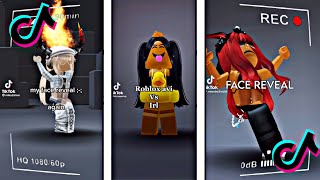 FACE REVEALS ROBLOX TIKTOK COMPILATION [upl. by Linnet502]