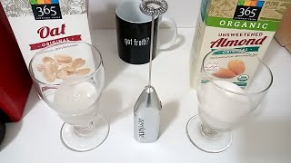 Oat Milk vs Almond Milk part 2 Frothing Test [upl. by Bolger]