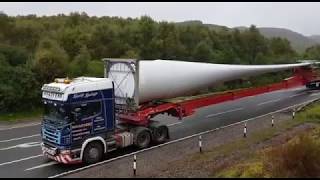 Vestas Wind Turbine Blade transportation [upl. by Fayre]