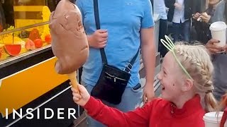 Turkish Ice Cream Vendors Prank Customers [upl. by Akkin]