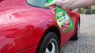 Cómo encerar tu auto en un solo paso con Wax amp Dry Spray Wax  Turtle Wax [upl. by Aicena]