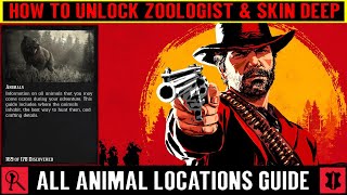 Red Dead Redemption 2 Zoologist amp Skin Deep  All Animal Locations Guide [upl. by Aeresed]