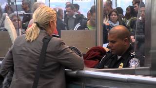 US Customs amp Border Protection Operations Back at Newark Airport [upl. by Hamrnand759]