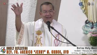 Homily Reflection of Rev Fr Jerry Orbos SVD [upl. by Ahsataj88]