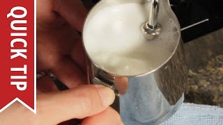 How to AutoFroth Milk for Lattes [upl. by Korwun]