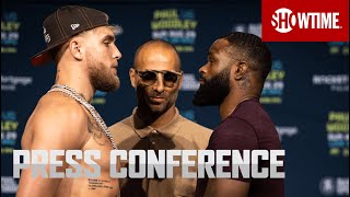 Jake Paul vs Tyron Woodley  FINAL PRESS CONFERENCE LIVE [upl. by Yentiw]