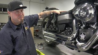 How to Install the Vance amp Hines Big Shot Staggered Exhaust by JampP Cycles [upl. by Okihsoy]