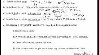 Weight Dose 9 Heparin Protocol [upl. by Jonis287]