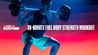 30Minute AtHome Strength Training Workout  BODYPUMP  LES MILLS X REEBOK NANO SERIES [upl. by Llenyaj875]