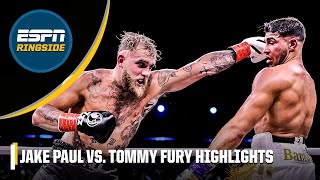 Jake Paul vs Tommy Fury  Highlights  ESPN Ringside [upl. by Donough552]