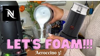 How To Foam Milk With Aeroccino 3 Make Coffee With Foam Tips amp Tricks  Easy Foamed Latte Recipe [upl. by Eidissac797]