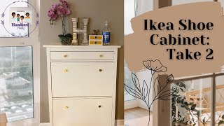 Ikea Hemnes Shoe Cabinet  Entryway Make Over [upl. by Dlanor266]