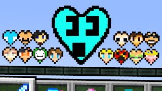 Minecraft But YouTubers Are Hearts [upl. by Sankey754]