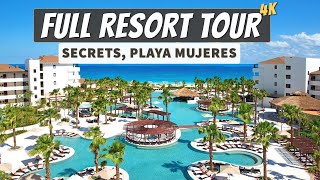 Secrets Playa Mujeres Golf amp Spa Resort  Full Walkthrough Tour All Public Spaces 4K  2020 [upl. by Chessy]