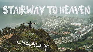 Stairway To Heaven Hike in 4K Legally Hiking the Haiku Stairs on Oahu Hawaii 2019 [upl. by Christenson]