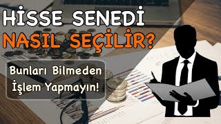 Hisse Senedi Analizi Nasıl Yapılır  Temel Analiz Eğitimi [upl. by Irrahs202]