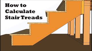 How to calculate stair treads rise and run stringer layout [upl. by Helm]