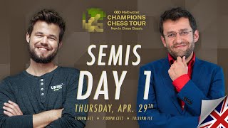 15M Meltwater Champions Chess Tour New In Chess Classic  SF Day 1  PLeko amp TSachdev [upl. by Karlan]