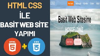 Basit Web Site Yapımı  Html Css Basit Web Site Yapımı [upl. by Mosora]