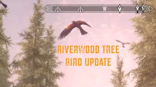 Skyrim  Riverwood Tree Bird Update [upl. by Solorac]