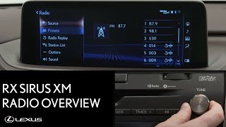 Lexus HowTo RX 350 AMFM Sirius XM Radio Overview  Lexus [upl. by Jay375]