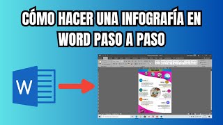 Cómo hacer una infografía en Word PASO A PASO [upl. by Annoif]