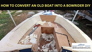 Boat conversion into Bowrider [upl. by Ardnaed]