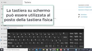 Come Aprire la Tastiera Virtuale in Windows 10 [upl. by Moreville]