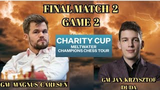 Charity Cup Meltwater Champions Chess Tour 2022 Day 8 Magnus Carlsen vs Jankrzysztof Duda [upl. by Asilaj]