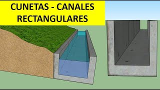 CUNETA O CANAL RECTANGULAR  DISEÑO Y TIPS DE CONSTRUCCIÓN [upl. by Anabal206]