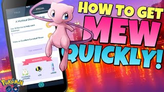 Pokémon GO  A MYTHICAL DISCOVERY MEW MOST EFFICIENT GUIDE [upl. by Rapp]