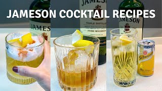 3 Jameson Cocktail Recipes You Can Make at Home [upl. by Reerg]