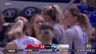 BYU Womens Basketball Defeats Houston At Home [upl. by Mag]