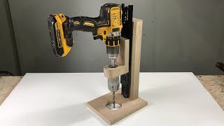 TALADRO DE BANCO MOVIL CASERO IDEA BRILLANTE HOMEMADE DRILL PRESS [upl. by Noned309]