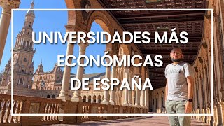 UNIVERSIDADES MÁS ECONÓMICAS DE ESPAÑA [upl. by Dleifyar748]