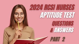 2024 RCSI Aptitude Test Ireland Questions and Answers NMBI Part 2 [upl. by Trumaine319]