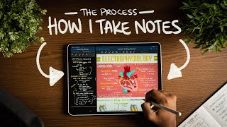 How I Take Notes with My iPad Pro in Lectures Notability amp GoodNotes  Free Template [upl. by Aerdua887]