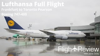 Lufthansa Boeing 747400  Full Flight  FrankfurtamMain to Toronto Pearson [upl. by Zsa]