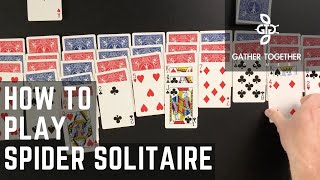 How To Play Spider Solitaire [upl. by Lleynad]