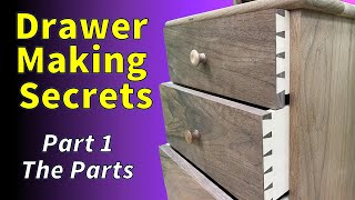 Drawer Making  The Right Way Parts [upl. by Aiciruam]